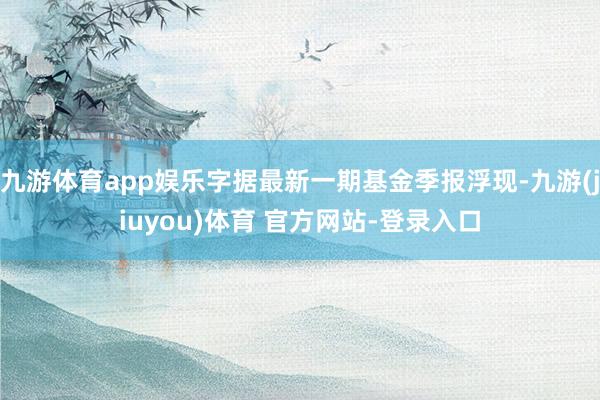 九游体育app娱乐字据最新一期基金季报浮现-九游(jiuyou)体育 官方网站-登录入口