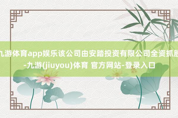 九游体育app娱乐该公司由安踏投资有限公司全资抓股-九游(jiuyou)体育 官方网站-登录入口